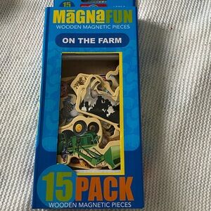 Target bullseye wooden magnetic pieces